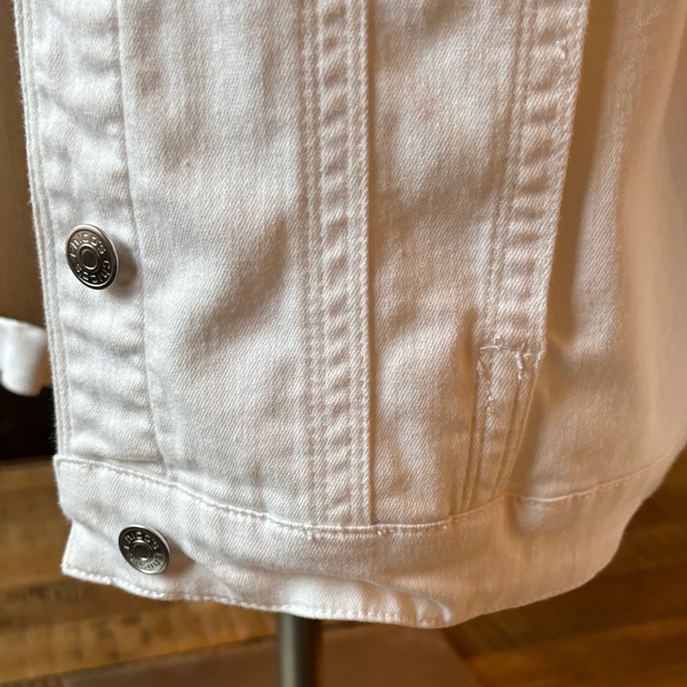 Chico's women's White Denim Jacket - Picture 9 of 14